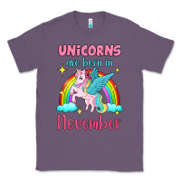 Lavender unicorns are born in november Classic Tee - Jasminsmagicworld