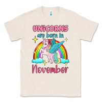 Natural unicorns are born in november Classic Tee - Jasminsmagicworld