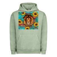 Pigment Oil Green western lion tumbler Urban Hoodie - Artiststas