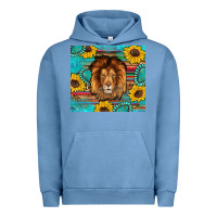 Pigment Pebble Blue western lion tumbler Urban Hoodie - Artiststas
