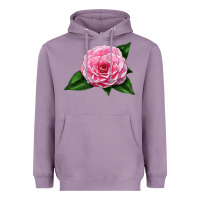 Lavender Camellia Flower Heavyweight Hoodie - LillyAllenDesigns