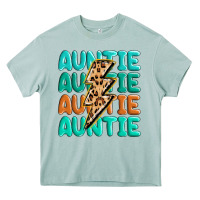 Arona auntıe with lightning bolt Heavy Core Tee - MaliasSmallBusiness