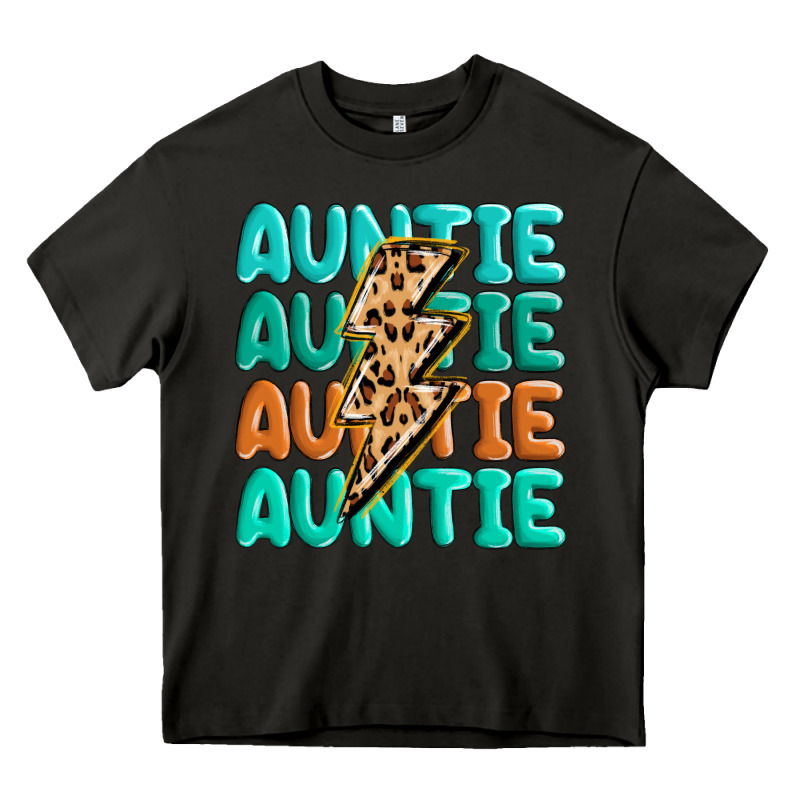 Auntıe With Lightning Bolt Heavy Core Tee by MaliasSmallBusiness | Teevron