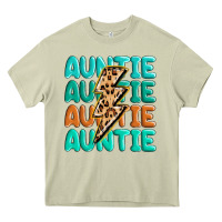 Mossy auntıe with lightning bolt Heavy Core Tee - MaliasSmallBusiness