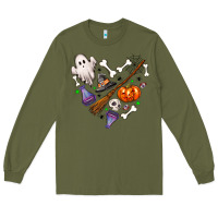 Army Green Love Halloween Long Sleeve Tee - NancyCooperArtShop