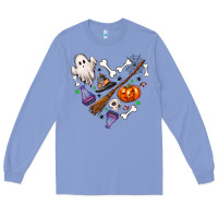 Colony Blue Love Halloween Long Sleeve Tee - NancyCooperArtShop