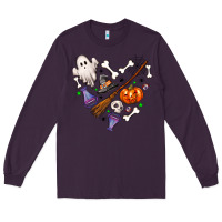 Plum Love Halloween Long Sleeve Tee - NancyCooperArtShop