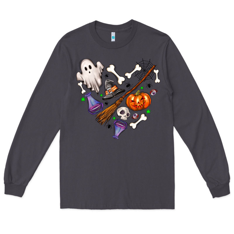 Love Halloween Long Sleeve Tee by NancyCooperArtShop | Teevron