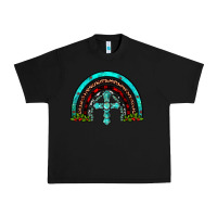 Black cross christmas rainbow Urban Heavy Tee - JahusDesignShop