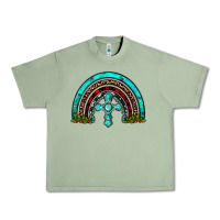 Oil Green cross christmas rainbow Urban Heavy Tee - JahusDesignShop