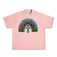 Salmon cross christmas rainbow Urban Heavy Tee - JahusDesignShop