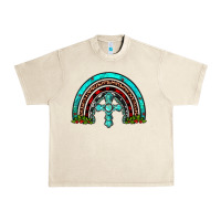 Sandshell cross christmas rainbow Urban Heavy Tee - JahusDesignShop