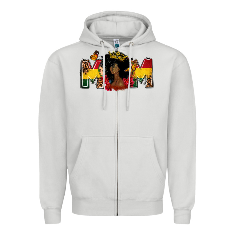 Juneteenth Mom Mother's Day Zipper Hoodie by FaDigitalArtStudio | Teevron