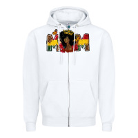 White Juneteenth mom Mother's Day Zipper Hoodie - FaDigitalArtStudio