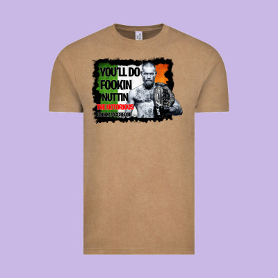 The Notorious Conor Mcgregor Fookin Nuttin Vintage Tee Designed By Bettercallsaul