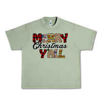 Oil Green Merry Christmas Y'all Urban Heavy Tee - Bettercallsaul