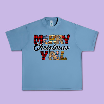 Merry Christmas Y'all Urban Heavy Tee Designed By Bettercallsaul
