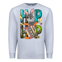 Heather Grey Western hip hop Bunny Easter Day Premium Sweatshirt - LillyAllenDesigns