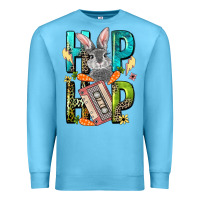 Ocean Blue Western hip hop Bunny Easter Day Premium Sweatshirt - LillyAllenDesigns