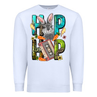 White Western hip hop Bunny Easter Day Premium Sweatshirt - LillyAllenDesigns