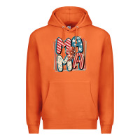 Carrot 4th of July mama with lightning bolt Premium Hoodie - FaDigitalArtStudio
