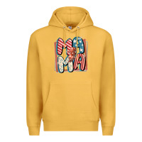 Mustard 4th of July mama with lightning bolt Premium Hoodie - FaDigitalArtStudio