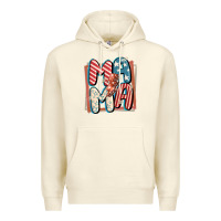 Sandshell 4th of July mama with lightning bolt Premium Hoodie - FaDigitalArtStudio