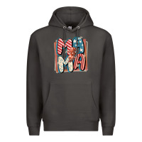 Smoke 4th of July mama with lightning bolt Premium Hoodie - FaDigitalArtStudio