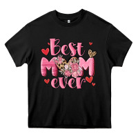 Black best mom ever Heavy Core Tee - MaliasSmallBusiness
