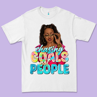 Chasing Goals Not People Premium Tee Designed By Nancycooperartshop
