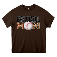 Chocolate Brown baseball mom Heavy Core Tee - AdoDesignShop