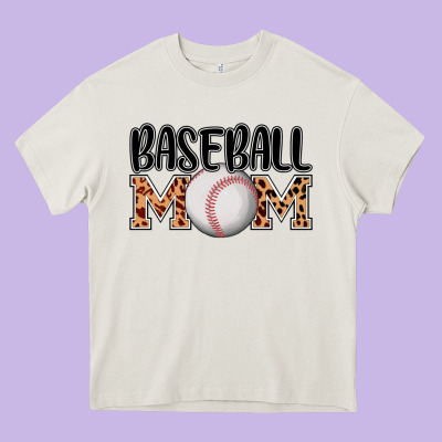 Baseball Mom Heavy Core Tee Designed By Adodesignshop