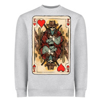 King Of Hearts Cowboy Heavyweight Sweatshirt | Teevron