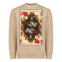 Mushroom King Of Hearts Cowboy Heavyweight Sweatshirt - HowdyJamesFarm