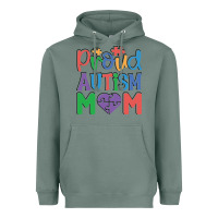 Sage Proud Autism Mom Heavyweight Hoodie - CowhideDigitalArt