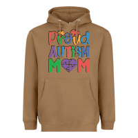 Toasted Coconut Proud Autism Mom Heavyweight Hoodie - CowhideDigitalArt