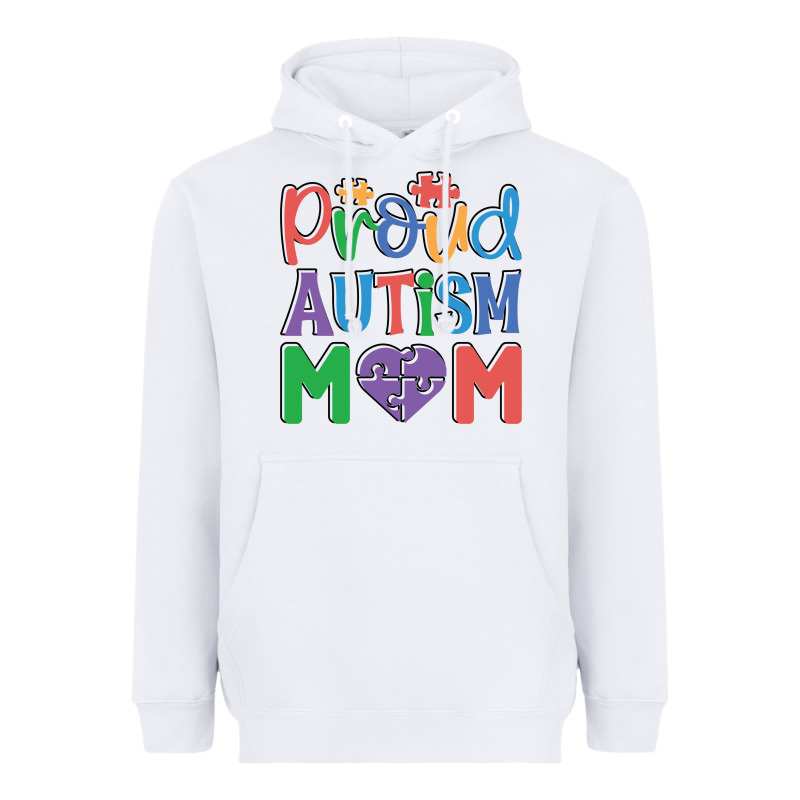 Proud Autism Mom Heavyweight Hoodie by CowhideDigitalArt | Teevron