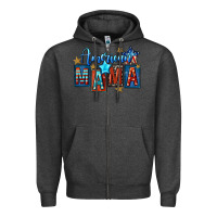 Charcoal Heather American mama Mother's Day Zipper Hoodie - FaDigitalArtStudio