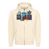 Sandshell American mama Mother's Day Zipper Hoodie - FaDigitalArtStudio