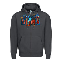 Smoke American mama Mother's Day Zipper Hoodie - FaDigitalArtStudio