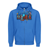 True Royal American mama Mother's Day Zipper Hoodie - FaDigitalArtStudio