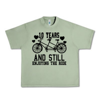 Oil Green 10 Years And Still Enjoying The Ride Urban Heavy Tee - Bettercallsaul