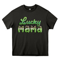 Asphalt lucky mama Heavy Core Tee - MaliasSmallBusiness