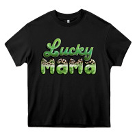 Black lucky mama Heavy Core Tee - MaliasSmallBusiness
