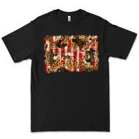 Black america, cowhide, leopard backgraund Premium Tee - JahusDesignShop