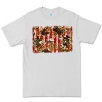 Dove Grey america, cowhide, leopard backgraund Premium Tee - JahusDesignShop