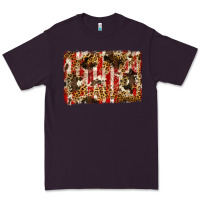 Plum america, cowhide, leopard backgraund Premium Tee - JahusDesignShop