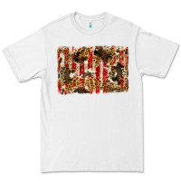White america, cowhide, leopard backgraund Premium Tee - JahusDesignShop
