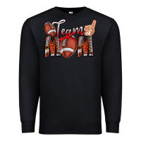 Black team mom Premium Sweatshirt - CowhideDigitalArt