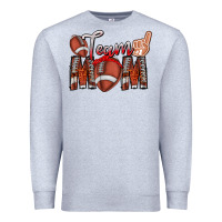 Heather Grey team mom Premium Sweatshirt - CowhideDigitalArt